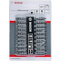 Bosch Professional Extra Hard, Double Ended Screwdriver Bits, Type